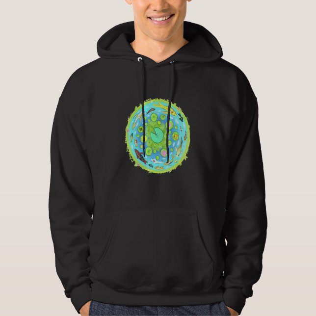 Sudadera Planta asiática de agua dulce de carpa de yeso azu (Anverso)