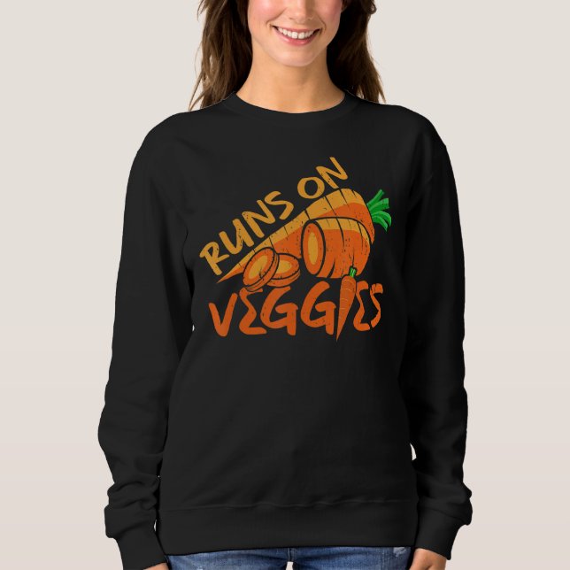 Sudadera Planta Basada En La Vegetación Carrot Go Vegan (Anverso)