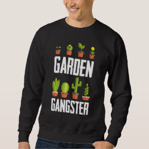 Sudadera Planta Bonita Jardín Pandillero Jardinería Planta
