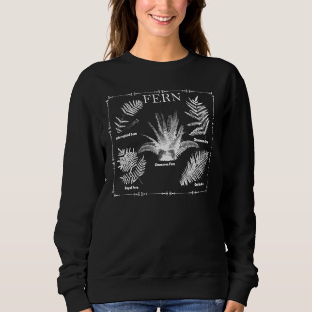 Sudadera Planta Botánica Fern Planta Vascular Sin Flores Bo (Anverso)