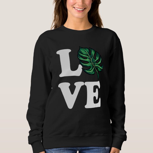 Sudadera Planta de amor de Monstera (Anverso)