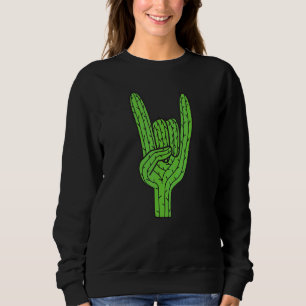 Sudadera Planta De Desierto Cacti Succu De Rock Y Rollo Cac