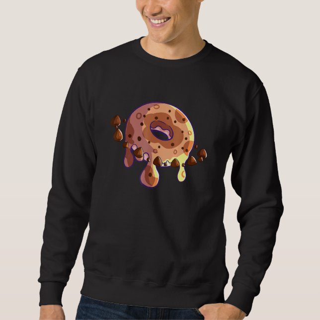 Sudadera Planta Donut De Chip De Chocolate Con Chip De Choc (Anverso)