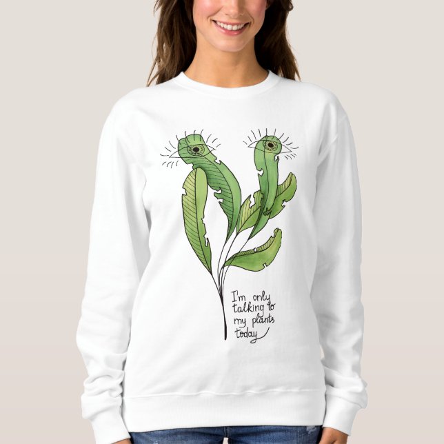 Sudadera Planta Introvert Lover Gracioso Gardener (Anverso)