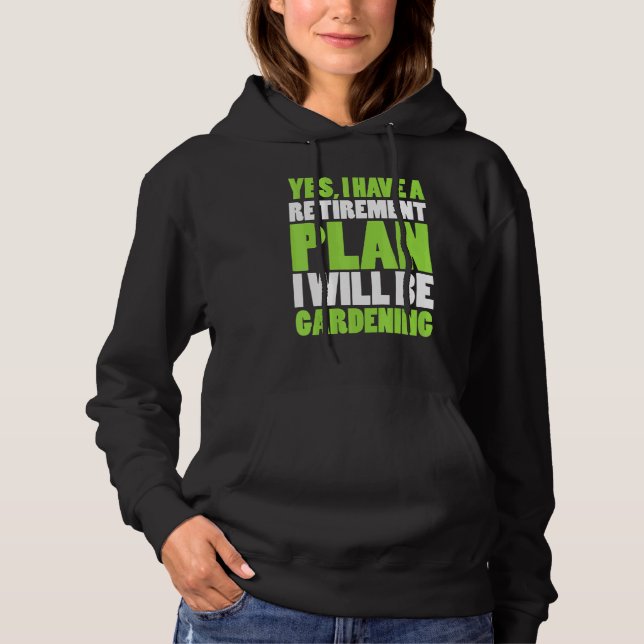 Sudadera Planta - Jardinería de Jubilación (Anverso)
