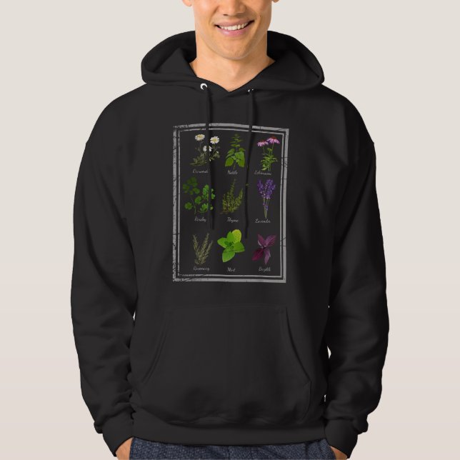 Sudadera Plantas de hierbas aromáticas de jardín Planta de  (Anverso)
