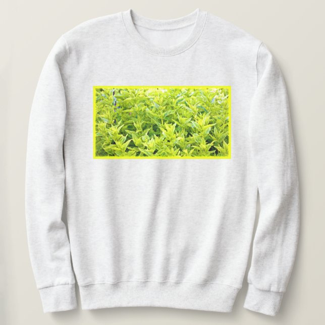 Sudadera "Plantas De Mint" Foto Cute. ¡Hazte con una en Zaz (Anverso del diseño)