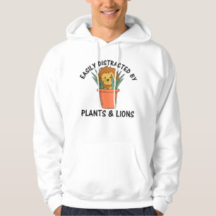 Sudadera Plantas ligeramente distradas León Animales dulces