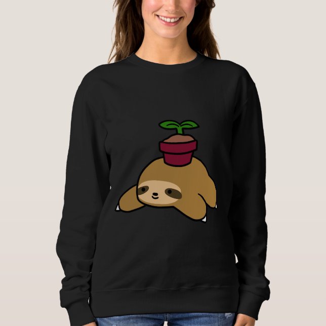 Sudadera Plantas Potables Sloth (Anverso)
