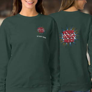 Sudadera Plantilla de carga de nombres y logotipos/Delanter