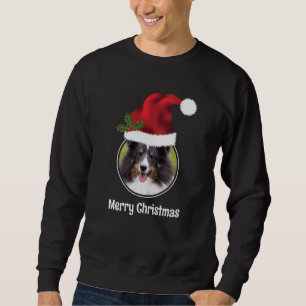 Sudadera Plantilla de foto personalizada con sombrero rojo
