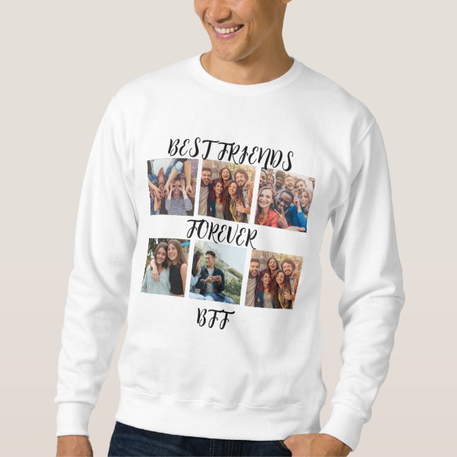 Sudadera Plantilla de fotografía personalizada "Best Friend (Anverso)