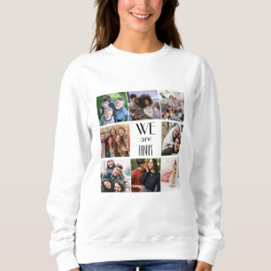 Sudadera Plantilla de fotografía personalizada "Somos famil