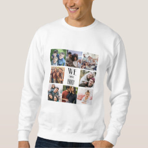 Sudadera Plantilla de fotografía personalizada "Somos famil