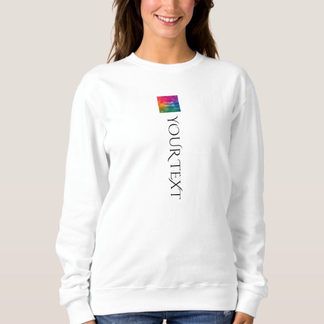 Sudadera Plantilla de impresión delantera Mujeres de moda m (Anverso)