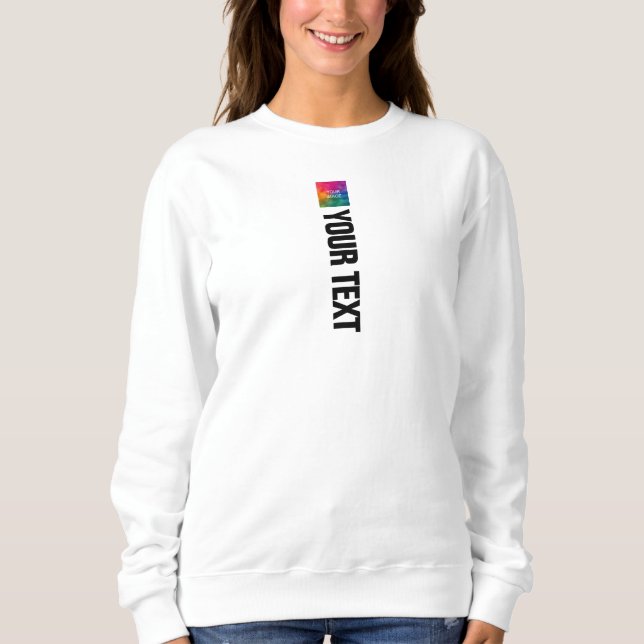 Sudadera Plantilla de impresión personalizada a doble cara  (Anverso)