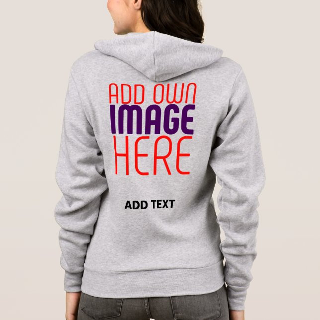 SUDADERA PLANTILLA DE TEXTO DE IMAGEN ASH SIMPLE EDITABLE M (Reverso)
