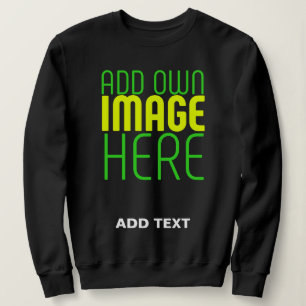 SUDADERA PLANTILLA DE TEXTO DE IMAGEN NEGRA SENCILLA EDITAB