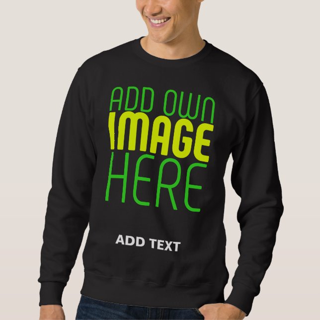 SUDADERA PLANTILLA DE TEXTO DE IMAGEN NEGRA SENCILLA EDITAB (Anverso)