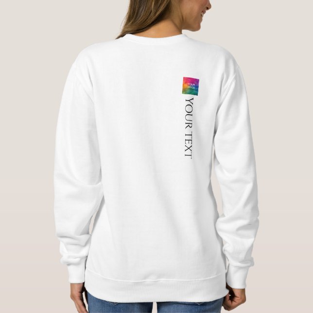 Sudadera Plantilla elegante y moderna para mujeres de impre (Reverso)