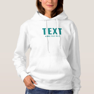 Sudadera Plantilla moderna personalizada de texto o nombre