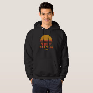 Sudadera Plantilla personalizada de puesta de sol retro 'Pe