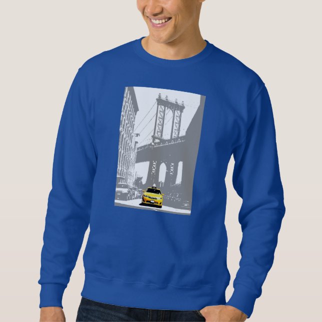 Sudadera Plantilla Real Profunda Nueva York Taxi Amarillo N (Anverso)