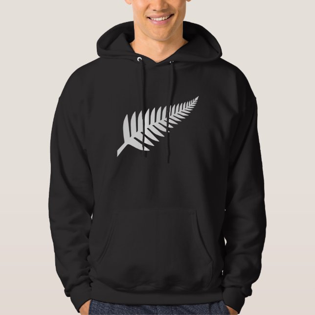 Sudadera Plata Fern de Nueva Zelanda (Anverso)