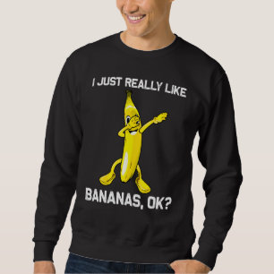 Sudadera Plátano Cool Para Hombres Mujeres Dabbing Amarillo