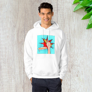 Sudadera Plátano de estilo cómic de arte pop retro