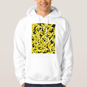 Sudadera Plátanos Amarillos Vintage: fondo negro