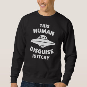 Sudadera Platillo Volador Espacial Ovni Alien Para Hombres
