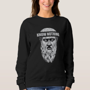 Sudadera Platón Sócrates Aristóteles No Sabe Nada Delfos  F