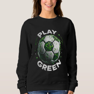Sudadera Play Green Coach Soccer Ball Eco Friendly Sports L