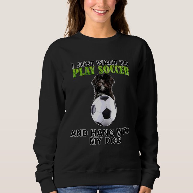Sudadera Play Soccer Hang W Dog Lhasa Apso (Anverso)