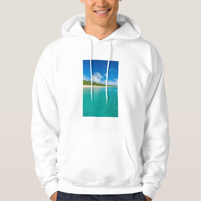 Sudadera Playa bordeada de palmeras, Tonga (Anverso)