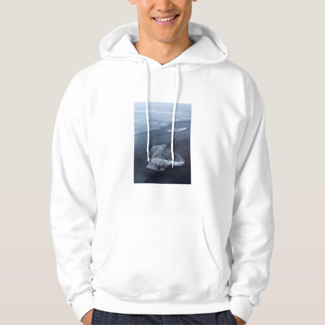 Sudadera Playa de arena negra y hielo, Islandia (Anverso)