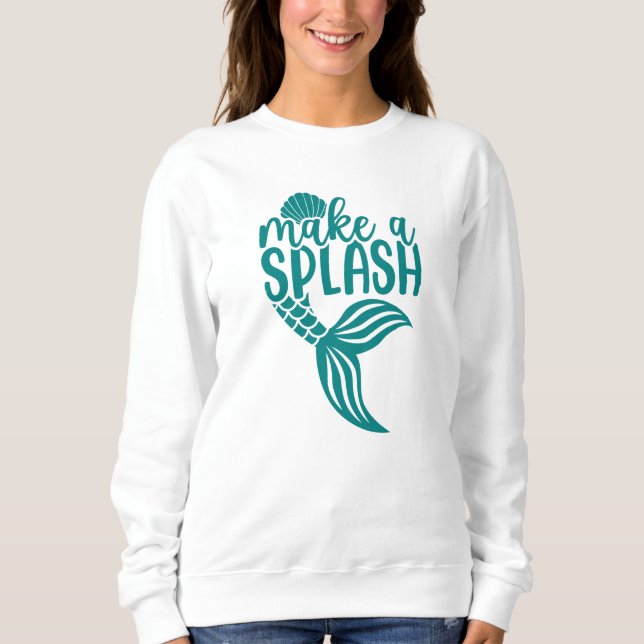 Sudadera Playa de Mermaid | Hacer un Splash (Anverso)