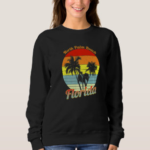 Sudadera Playa de Palm Norte Florida Palmeras Tropicales Re