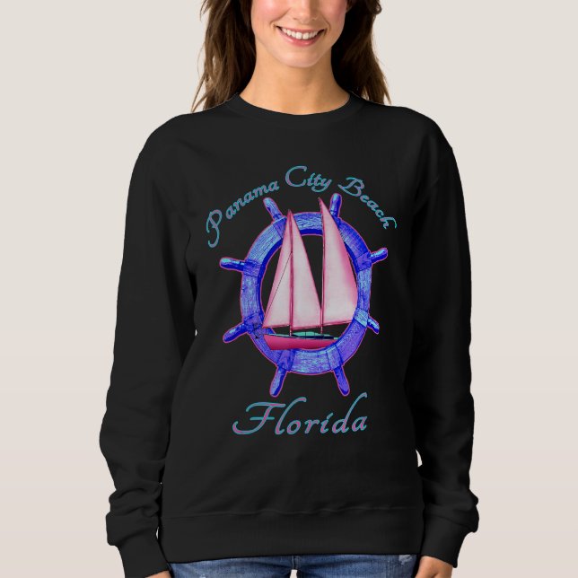 Sudadera Playa de Panamá Florida Vacaciones de vela (Anverso)
