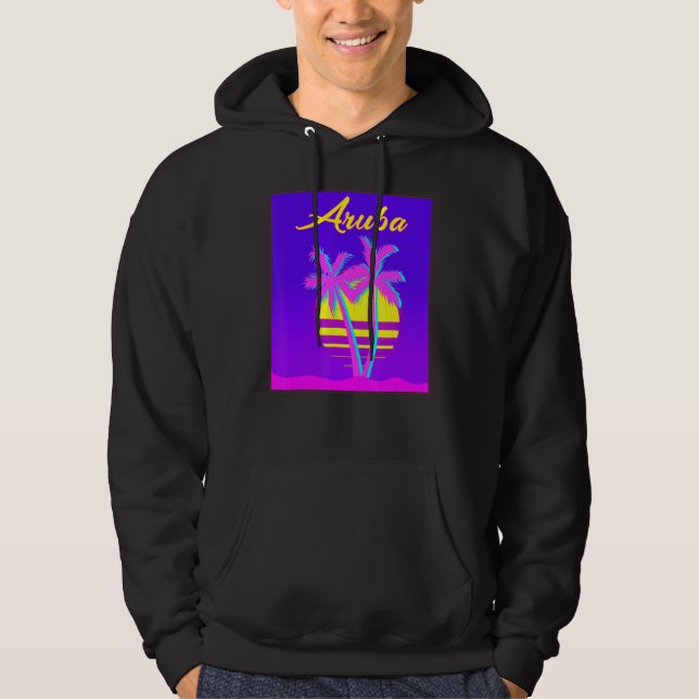 Sudadera Playa de vacaciones de verano de Aruba Travel (Anverso)