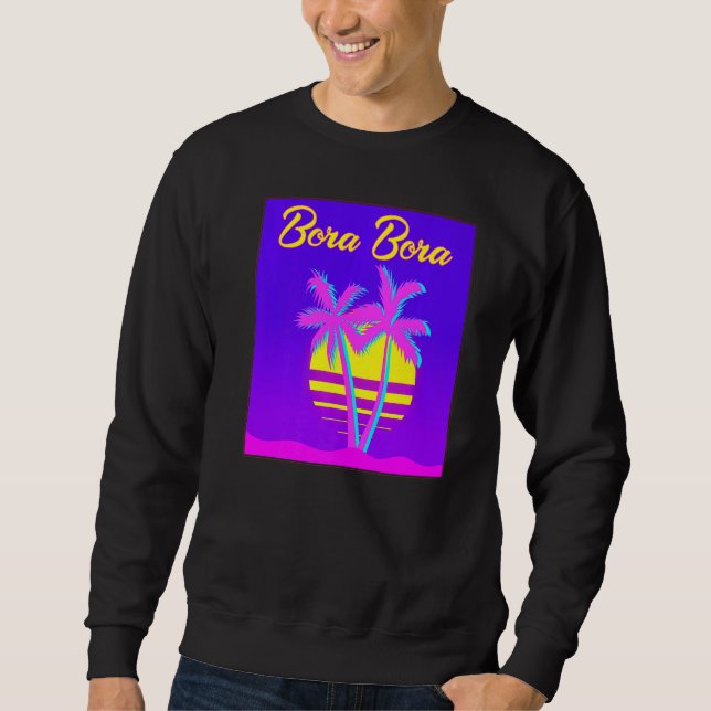 Sudadera Playa de vacaciones de verano de Bora Bora Travel (Anverso)