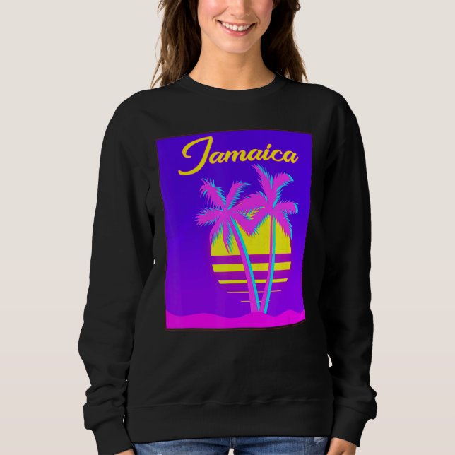 Sudadera Playa de vacaciones de verano de Jamaica (Anverso)