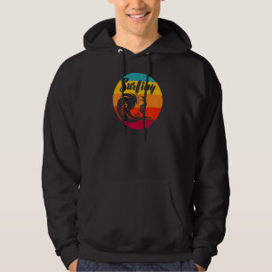Sudadera Playa de Verano Retro Vintage Santa Cruz