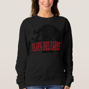 Sudadera Playa Del Carmen México Águila Retro Distancia Vin