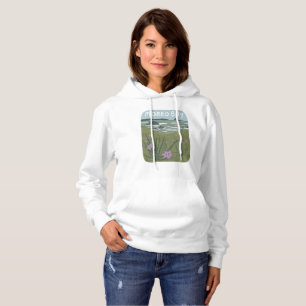 Sudadera Playa del Ilustracion Morro Bay Central California
