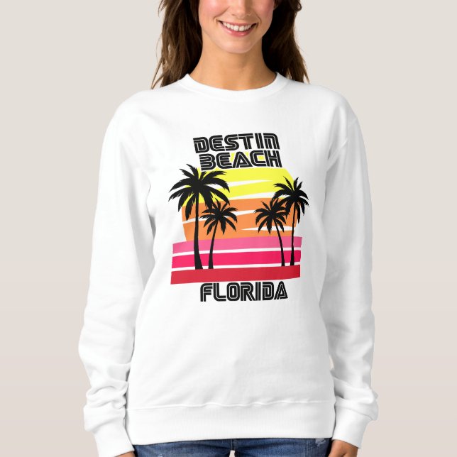 Sudadera Playa Destin, Florida (Anverso)