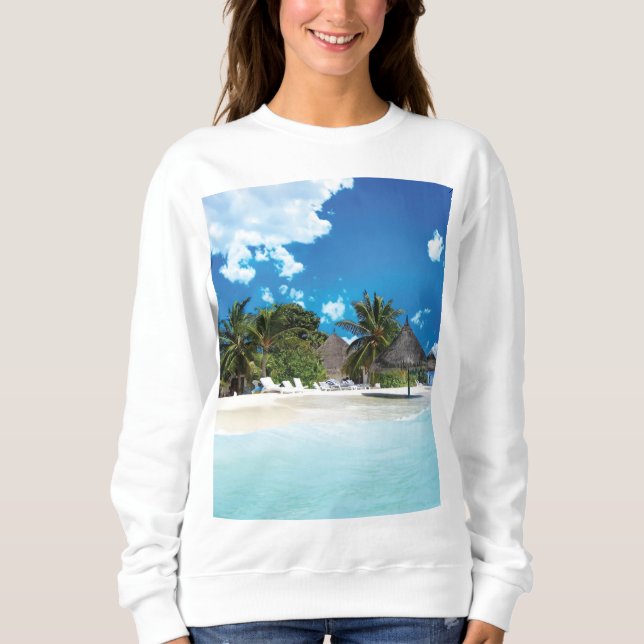 Sudadera Playa Exótica (Anverso)