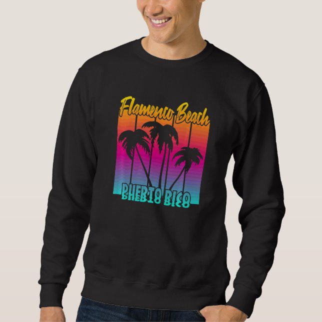 Sudadera Playa Flamenca Vintage   (Anverso)