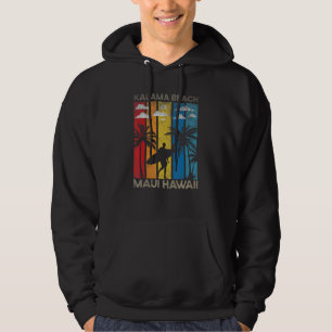 Sudadera Playa Kalama Maui Hawaii Surfing Surfista Vintage 